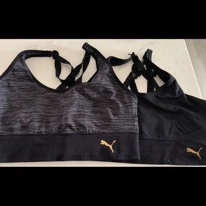 2-Puma sports bras + 2 other sports bras